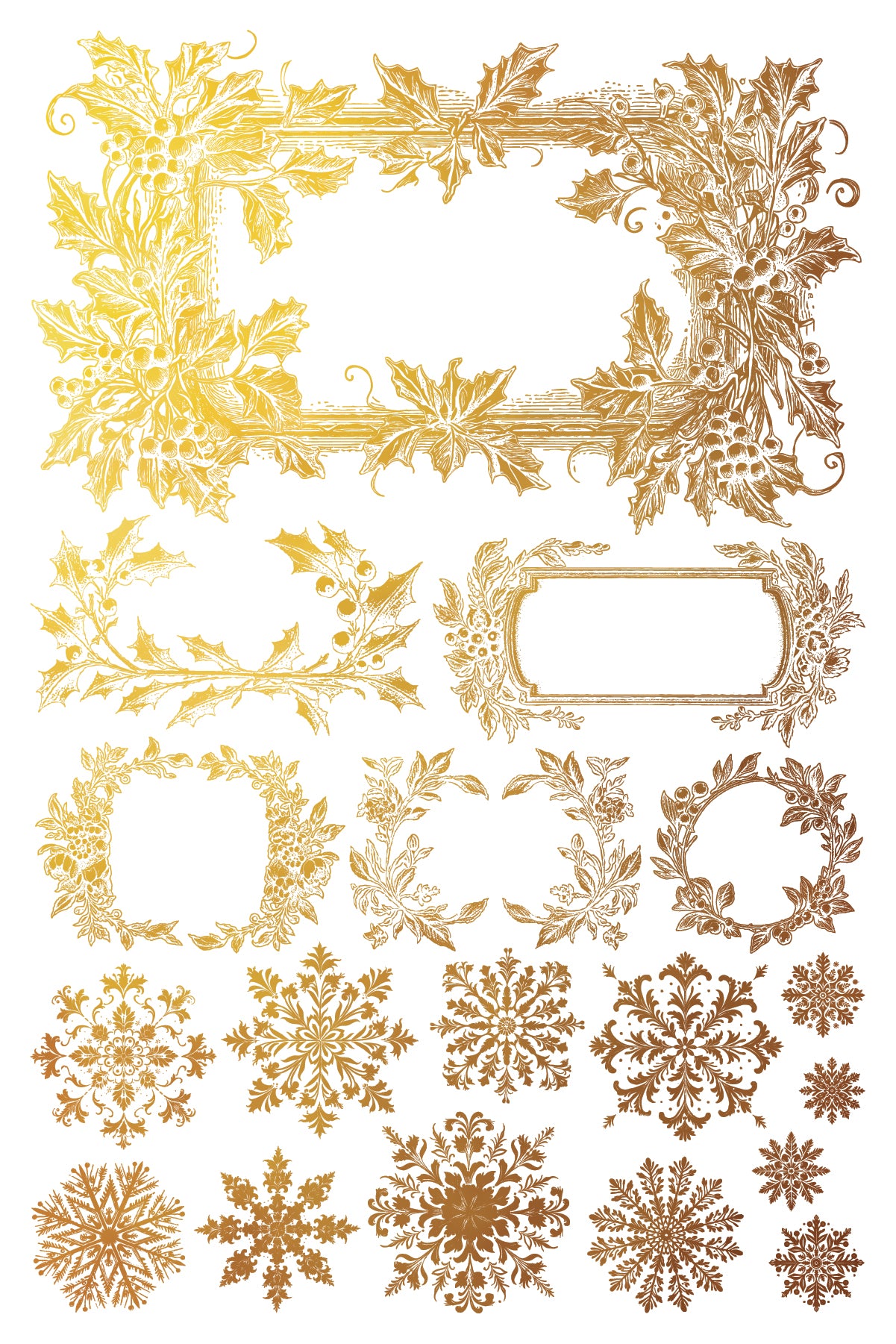 Tinsel Gilded Transfer - IOD