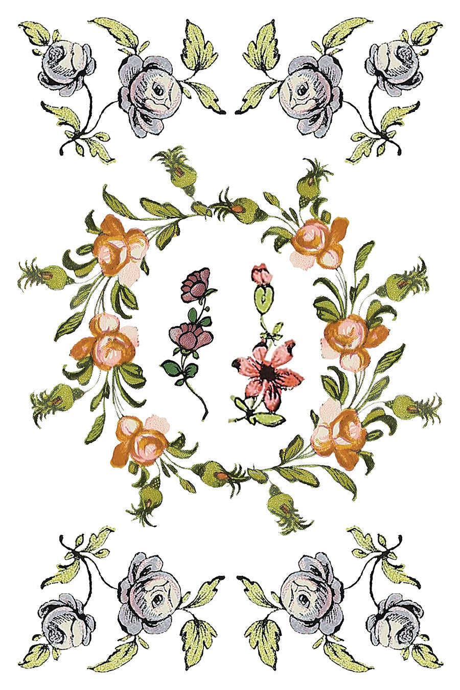 Fairy Tale Florals IOD Transfer