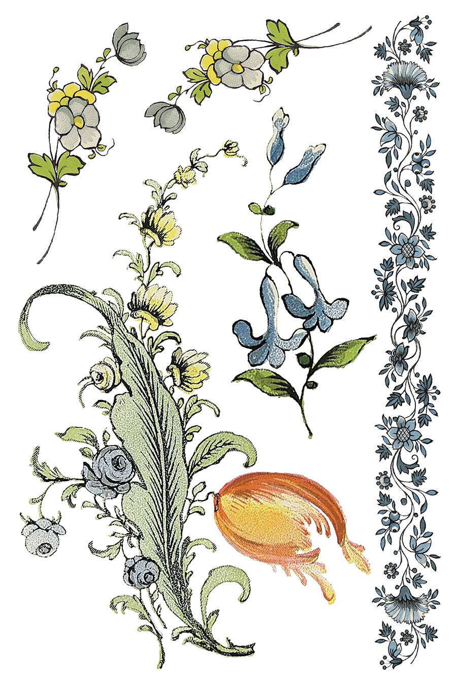 Fairy Tale Florals IOD Transfer