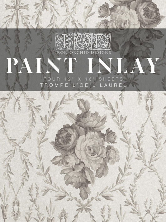 Trompe L’oeil Laurel Paint Inlay by IOD