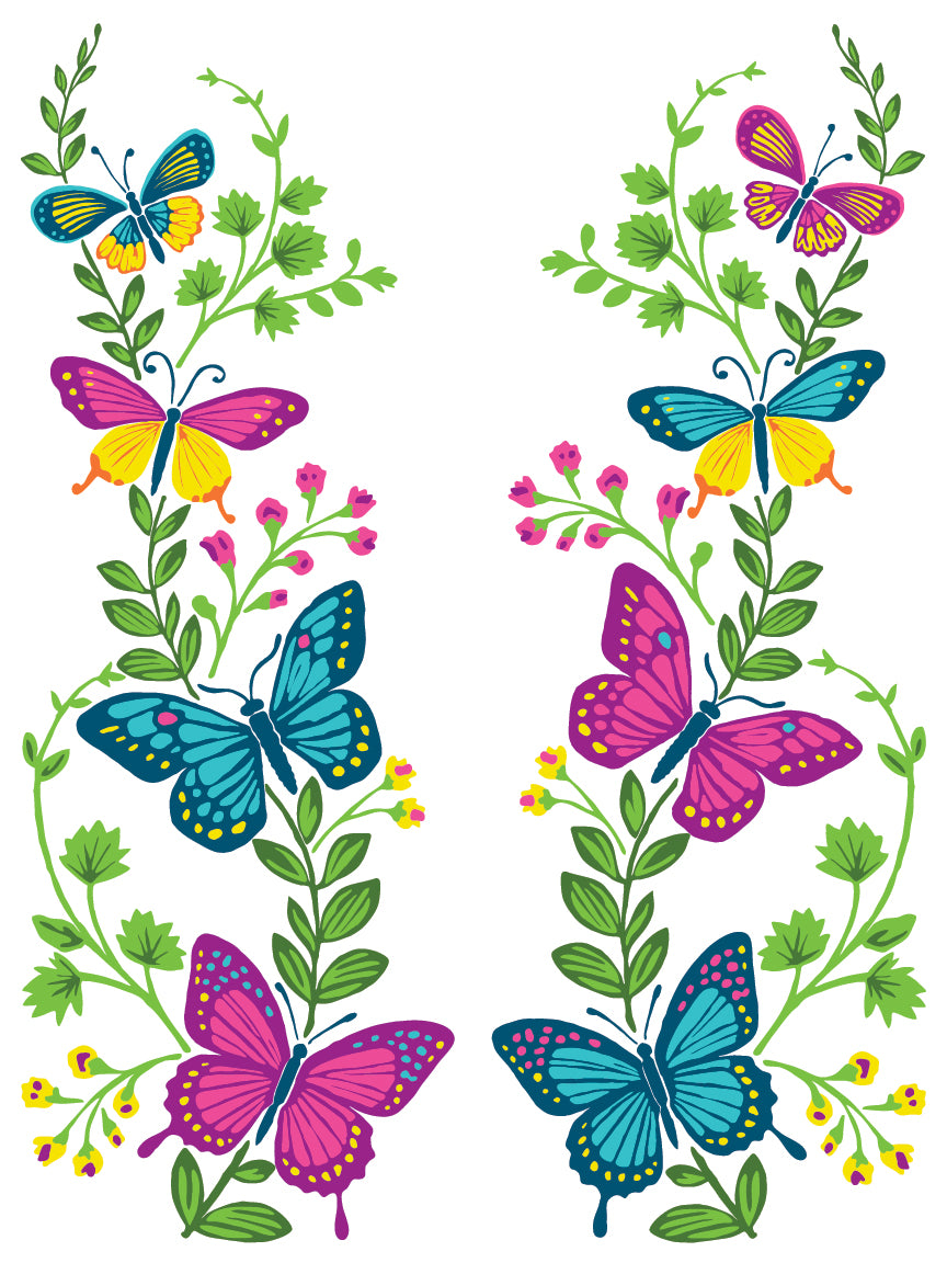 Vida Flora IOD Paint Inlay Designed by DIY Paint