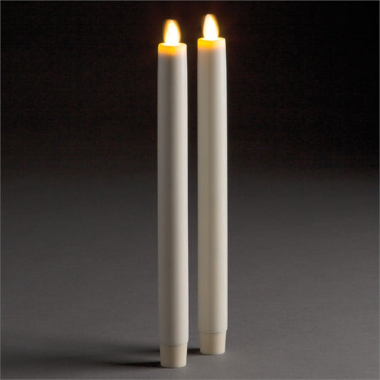 LIGHTLi Moving Flame Indoor Taper Candles 10.5"