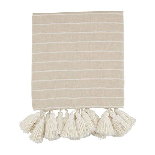 Stripe Tassel Throw